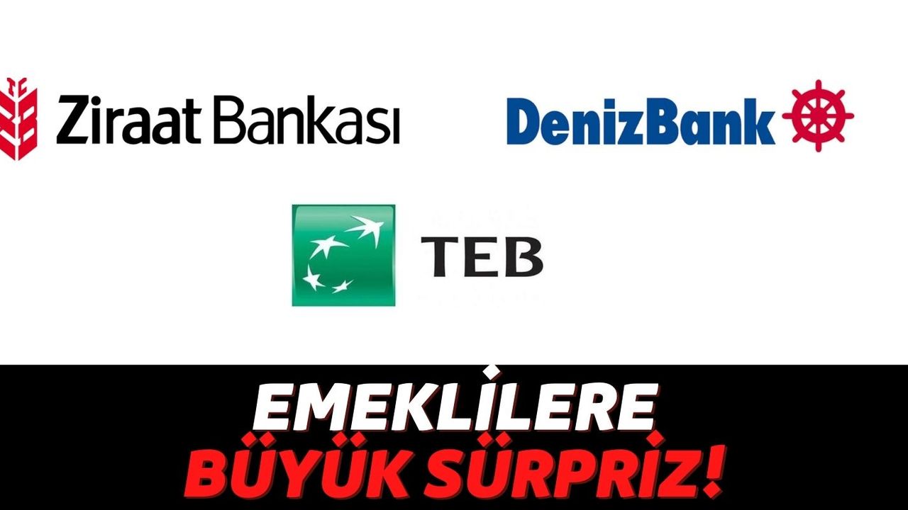 Denizbank, TEB ve Ziraat Bankaları Emekli Vatandaşları Unutmadı: Başvuran Herkese Anında 20 Bin TL Kredi Onaylanıyor!