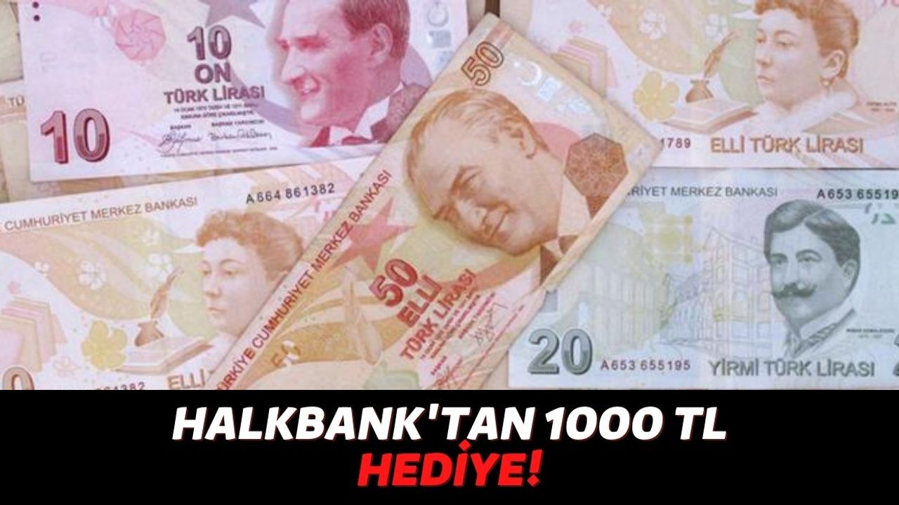 18-55 Yaş Arasında Herkese Hediye 1000 TL Verilecek, Halkbank Hesaplarınıza Para Yatırmaya Başladı!