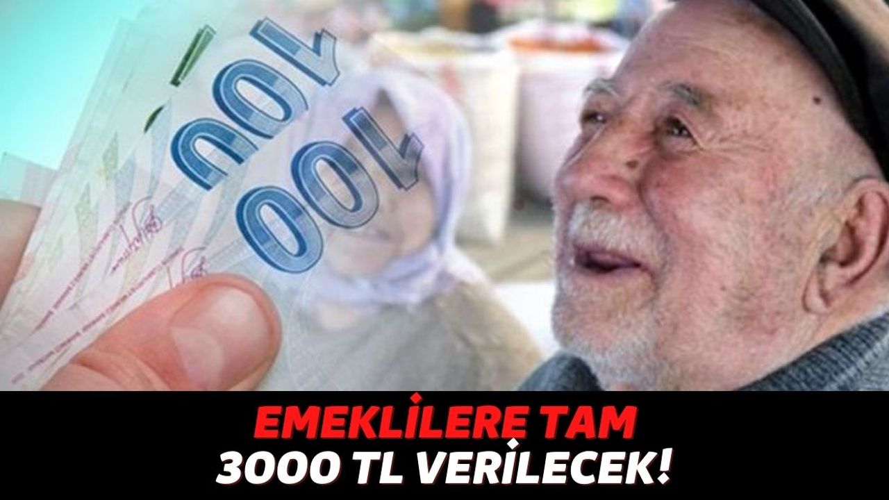 SSK, Bağkur ya da Emekli Sandığından Maaş Alan Emekliler Mayıs Ayında Karşılıksız 3000 TL Ek Ödeme Alacak!