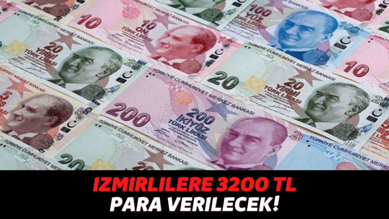 İzmir Belediyesi Dar Gelirli Vatandaşları Unutmadı! TC Kimliğiyle Başvuranlara 3200 TL Geri Ödemesiz Para Veriliyor