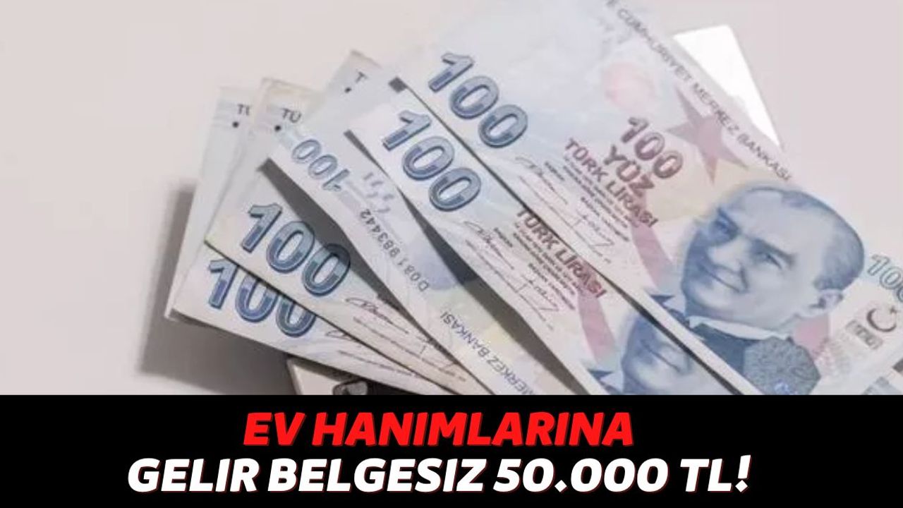 Çalışmayan Ev Hanımlarının Hesabına Anında 50.000 TL Gönderilecek, Bu Bankalar Gelir Belgesine Bakmıyor!