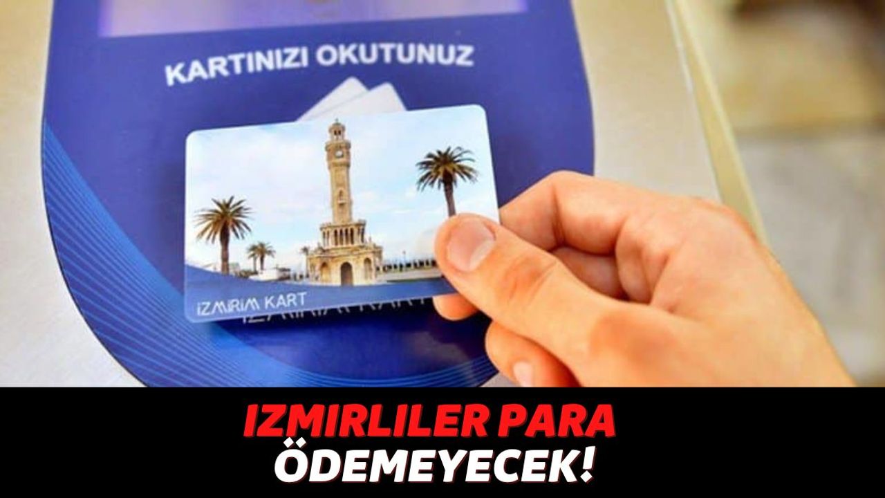 Sadece İzmir'de İkamet Eden Vatandaşlar Yararlanacak, Artık Metro ve İzban'da Para Ödemeyeceksiniz!