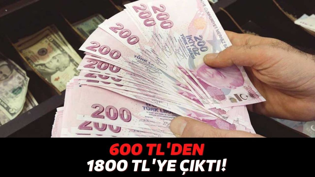 Cumhurbaşkanı Recep Tayyip Erdoğan Müjdeli Haberi Verdi! 600 TL'den 1800 TL’ye Yükseltildi...