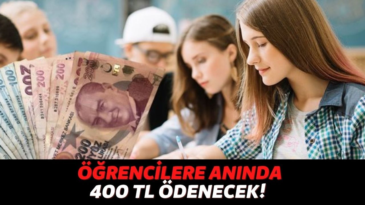 İzmir'de Yaşayan Öğrenciler Bayram Edecek, Herkesin Hesabına Geri Ödemesiz 400 TL Para Yollanacak...