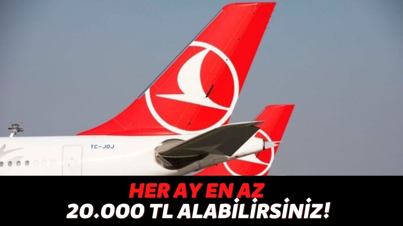 Türkiye'nin En Büyük Hava Yolu Şirketi THY, Kabin Memuru Alımlarını Başlattı! Her Ay En Az 20.000 TL Ödenecek
