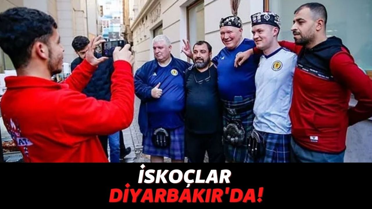 Kültür Çakışması: İskoç Taraftarlar Diyarbakır'da, Geleneksel Eteklerini Giyip Sur Sokaklarına Çıktılar!
