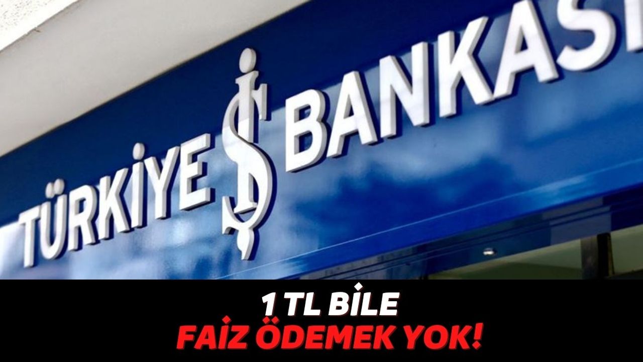 İşCep'ten Türkiye İş Bankalı Olan Vatandaşlara Faizsiz 10.000 TL Ödeme Yapılıyor!