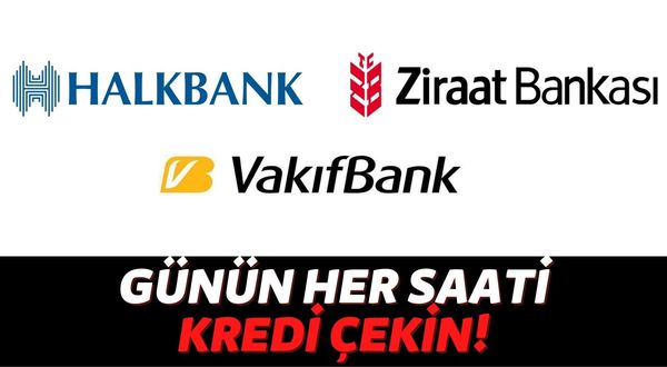 Ziraat, Halkbank ve Vakıfbank'tan Kredi Almak İçin Beklemeye Son: ATM'lerden Anında 15 Bin TL!