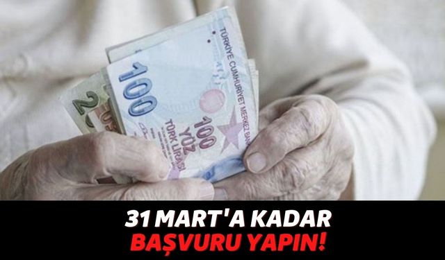 Emekli Sandığı, SSK ve Bağ-Kur'dan Emekli Olanlara Duyuru Yapıldı, 31 Mart'a Kadar Başvuru Yapanlar Ödeme Alacak