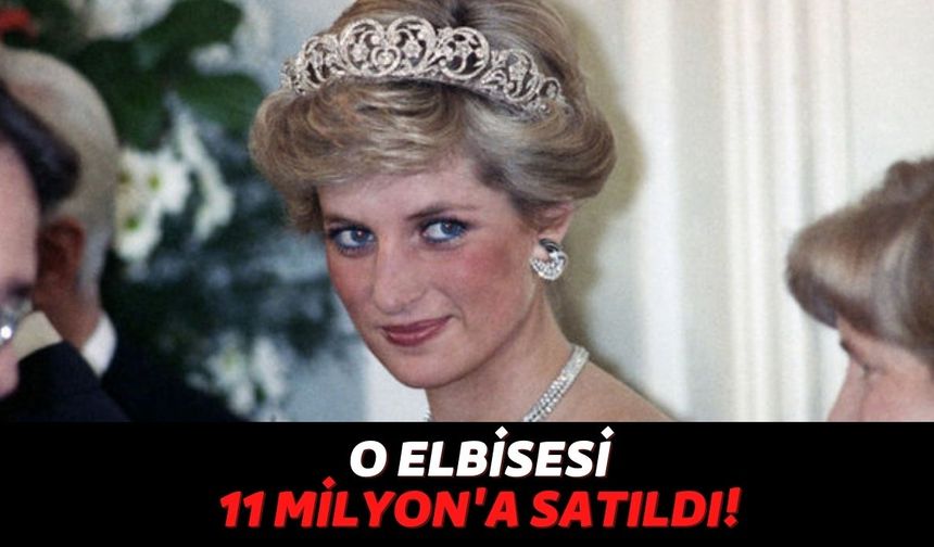 36 Yaşında Hayatını Kaybeden Prenses Diana’nın İkonik Elbisesi 11,4 Milyon TL’ye Alıcı Buldu!